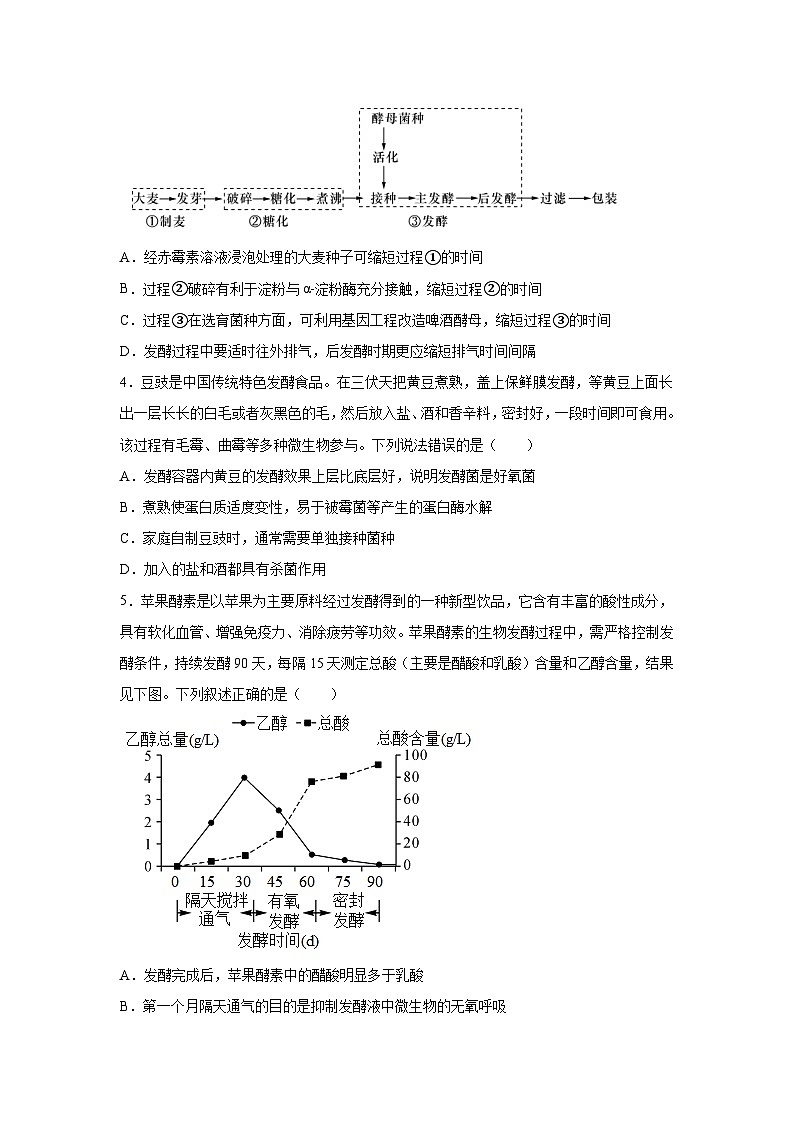 高考生物第一轮复习知识点挖空专项练习 专题10生物技术实践(原卷版+答案解析)第2页