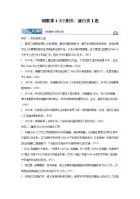 高考生物第一轮复习知识点挖空专项练习 倒数第1天基因、蛋白质工程（原卷版+答案解析）