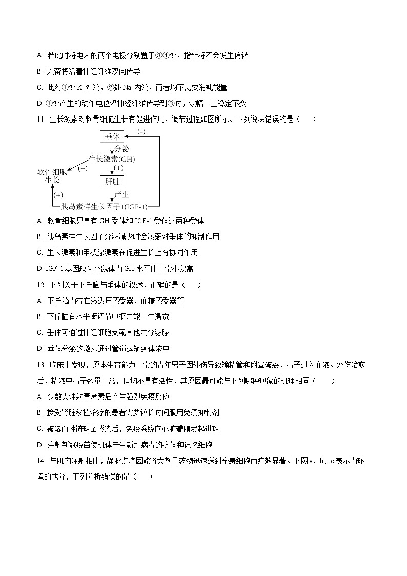精品解析:浙江省宁波市金兰合作组织2022-2023学年高二上学期期中联考生物试题(原卷版+答案解析)03