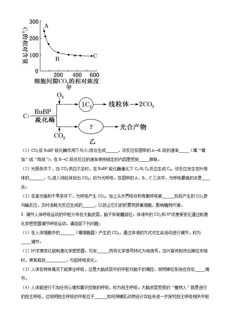 四川省凉山彝族自治州2023届高三下学期第二次诊断检测理综生物试卷（Word版附解析）03