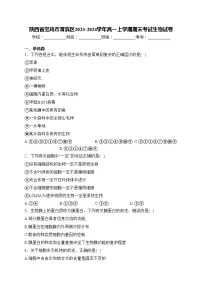 陕西省宝鸡市渭滨区2023-2024学年高一上学期期末考试生物试卷(含答案)