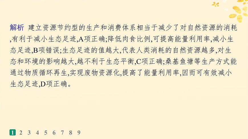 備戰(zhàn)2025屆新高考生物一輪總復習第9單元生物與環(huán)境課時規(guī)范練46人與環(huán)境課件第4頁