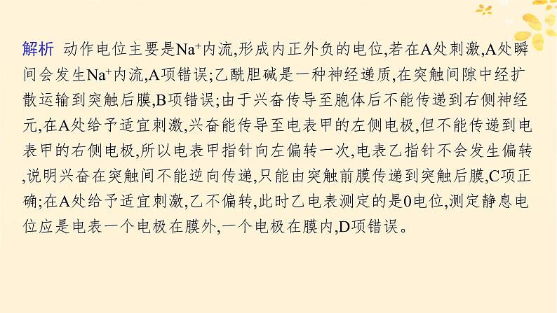 备战2025届新高考生物一轮总复习第8单元稳态与调节专题精研课11兴奋传导及相关实验探究课件第8页