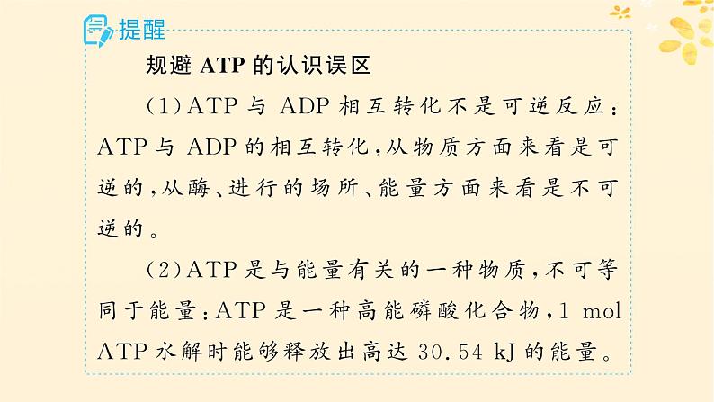 备战2025届新高考生物一轮总复习第3单元细胞的代谢第11讲细胞的能量“货币”ATP课件第8页