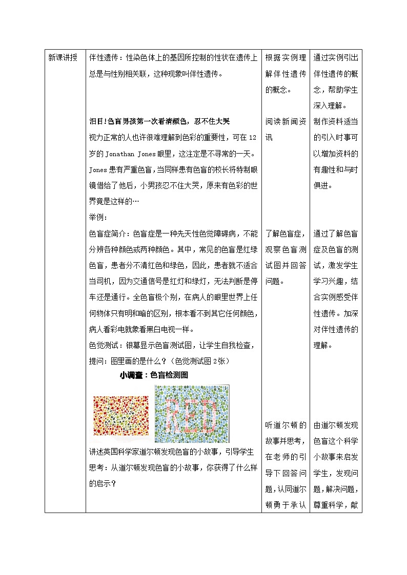 新教材同步备课2024春高中生物第2章基因和染色体的关系2.3伴性遗传教案新人教版必修2第2页