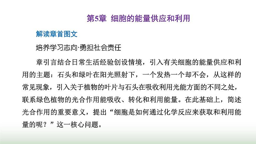 人教版高中生物必修1第5章細(xì)胞的能量供應(yīng)和利用第1節(jié)第1課時(shí)酶的作用和本質(zhì)課件第1頁(yè)