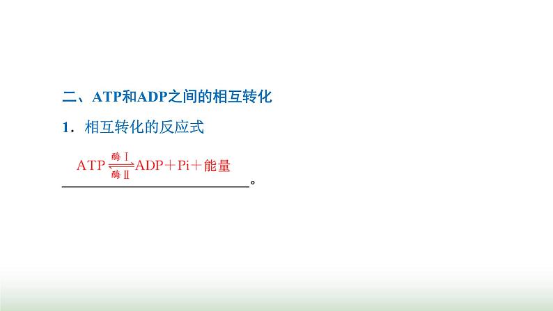 人教版高中生物必修1第5章细胞的能量供应和利用第2节细胞的能量“货币”ATP课件第5页