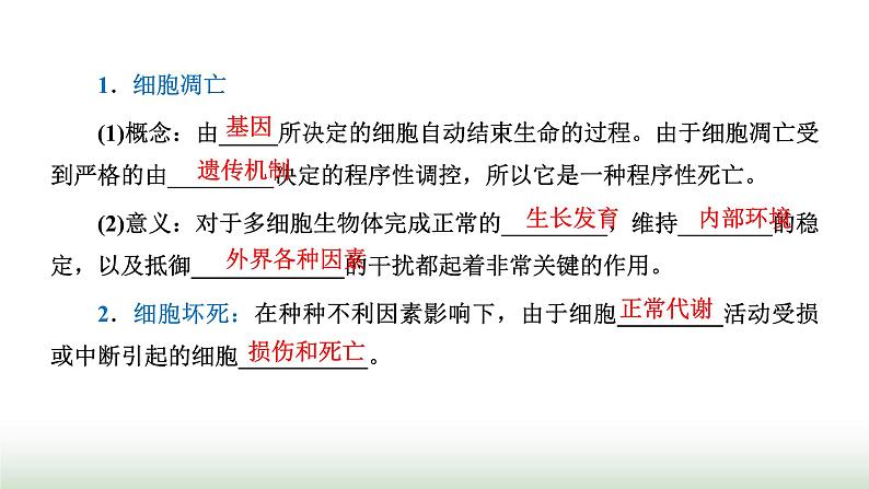 人教版高中生物必修1第6章细胞的生命历程第3节细胞的衰老和死亡课件07