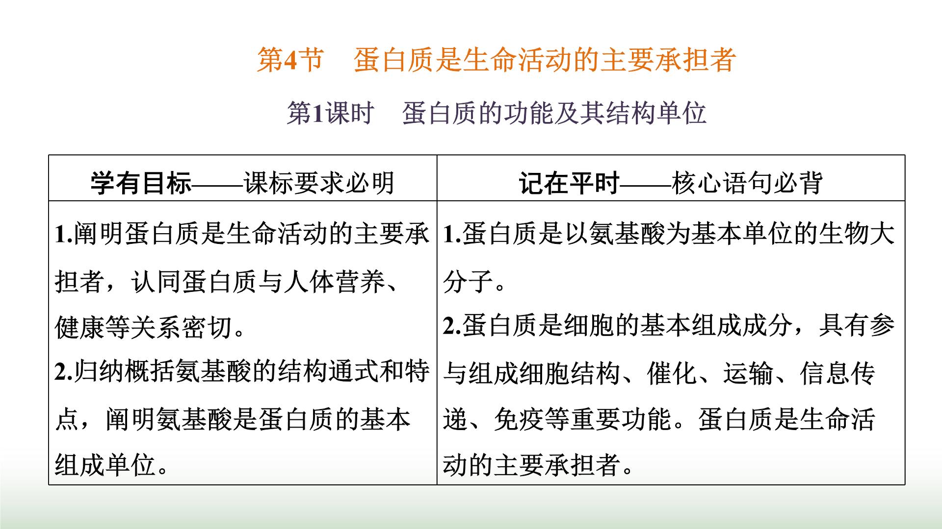 人教版 (2019)必修1《分子与细胞》第4节 蛋白质是生命活动的主要承担者图文课件ppt