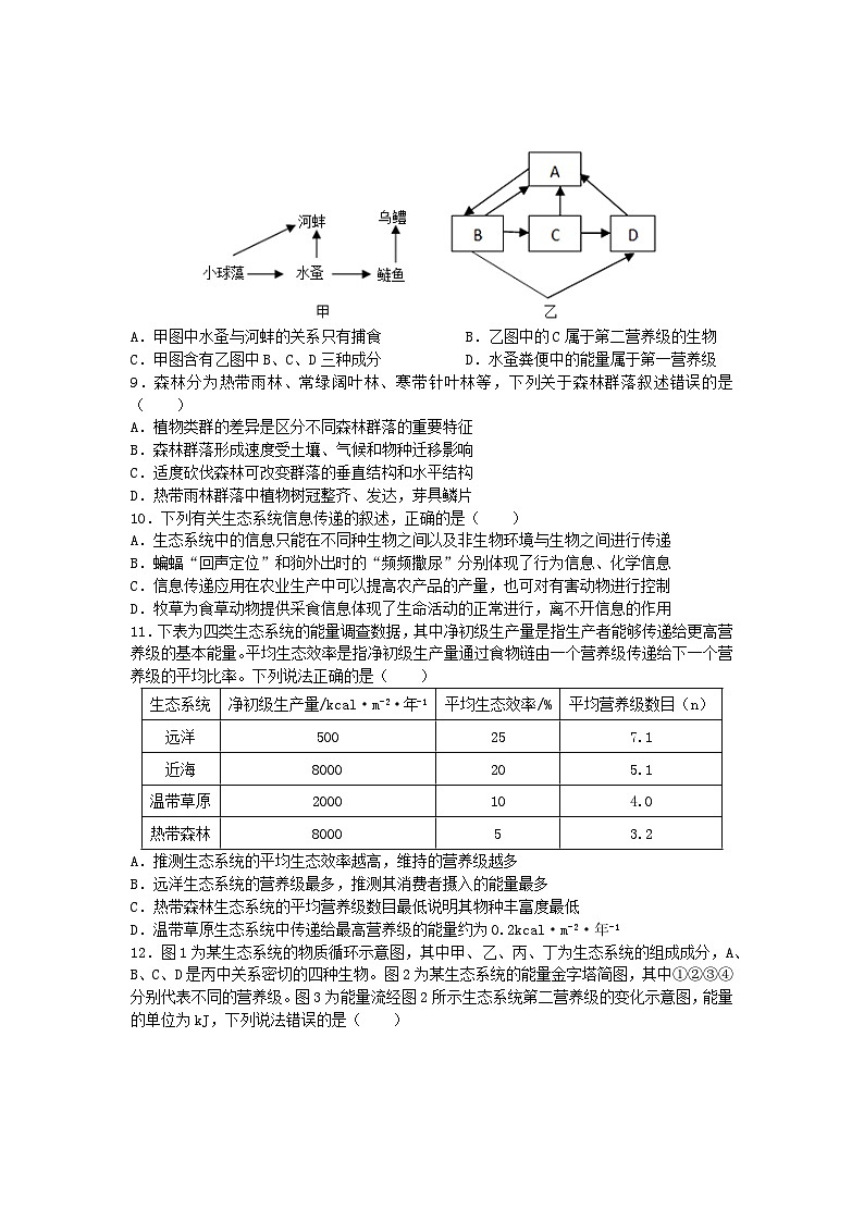 2024湖北省武昌实验中学高二下学期3月月月考试题生物含答案03