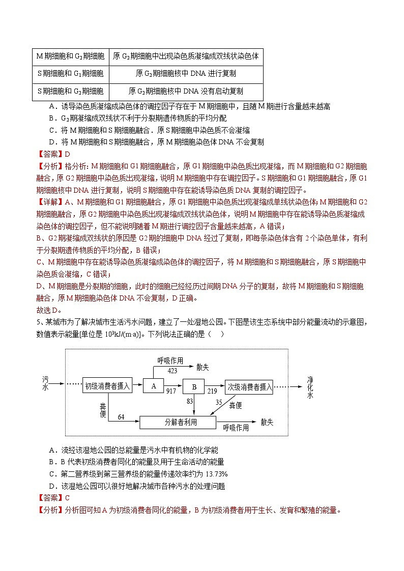 卷03-备战2024年高考生物仿真演练模拟预测卷(安徽卷) Word版含解析第3页