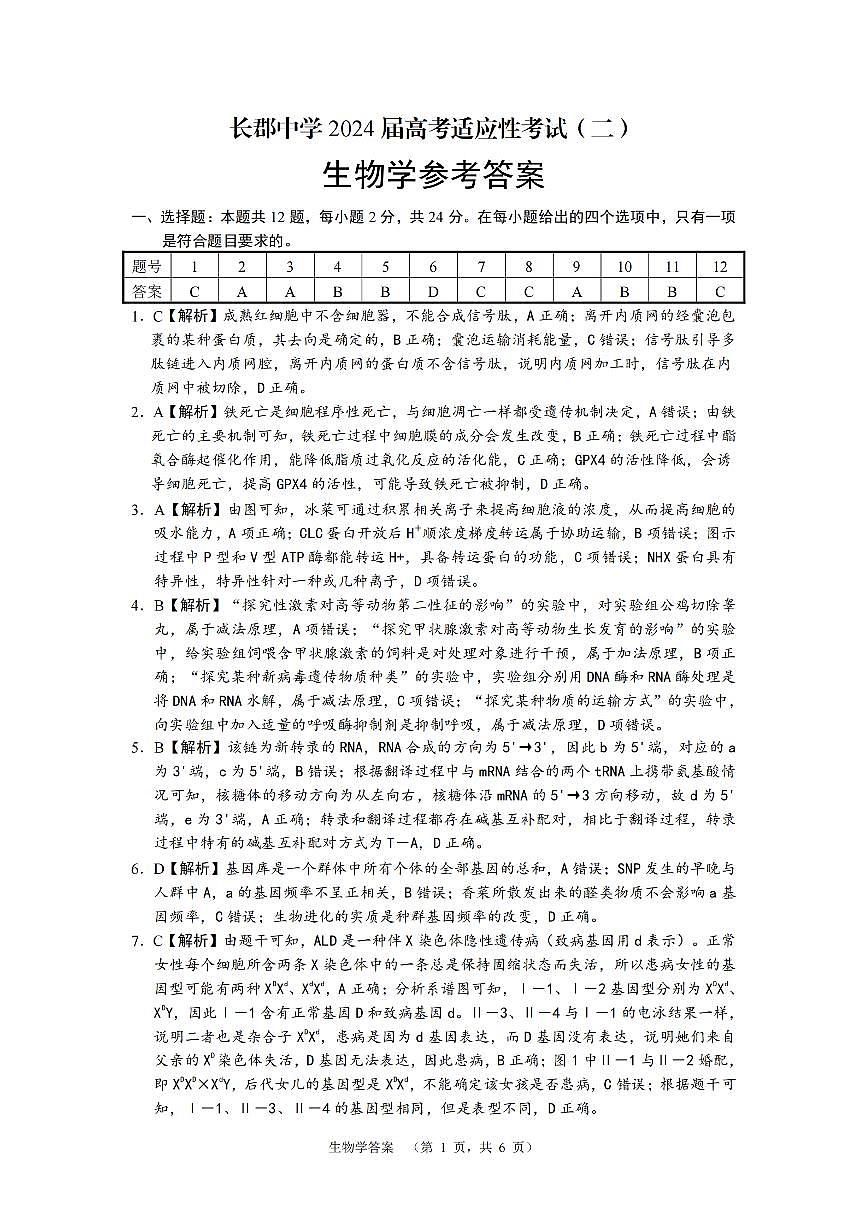 參考答案第1頁