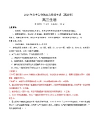 福建省2024年高三第三次模拟考试生物试卷（Word版附解析）