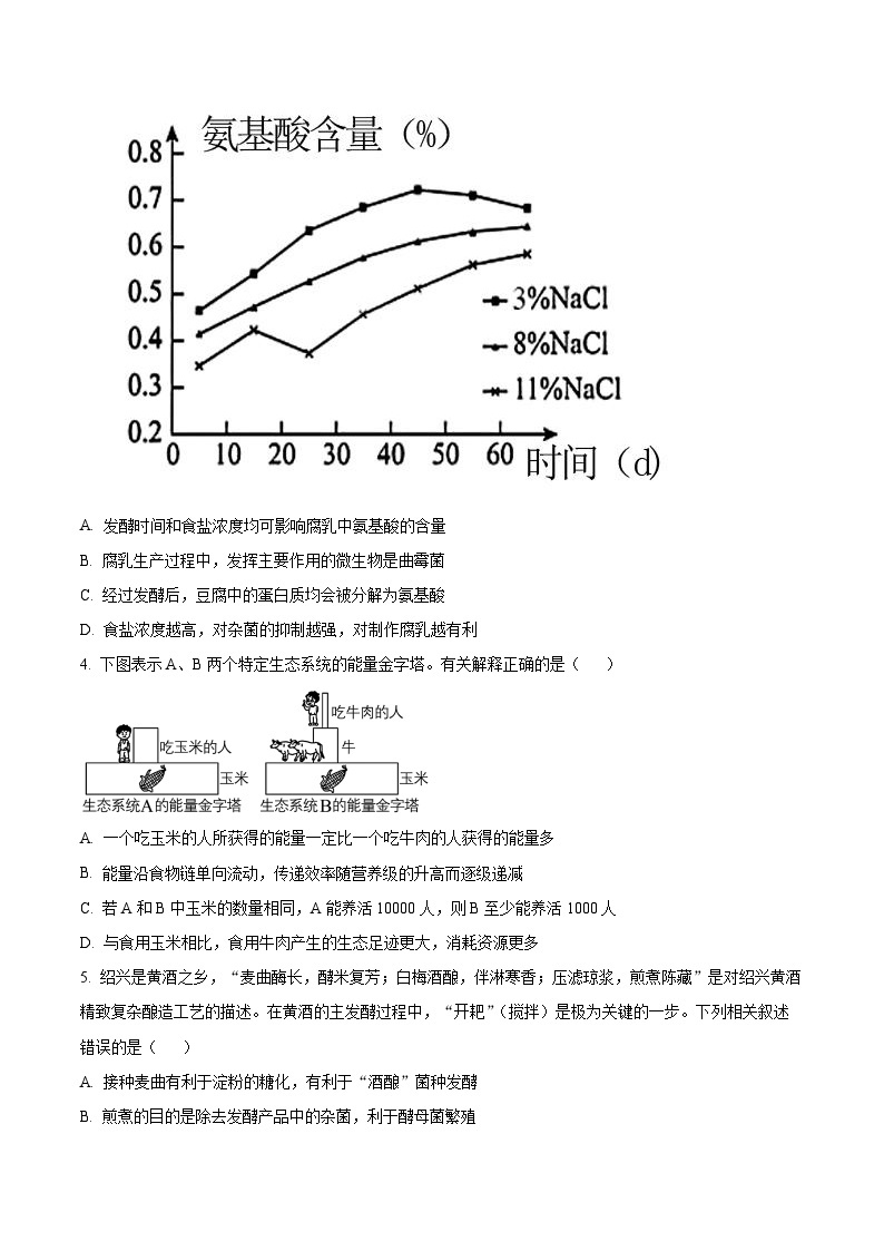 安徽省合肥市第一中学2023-2024学年高二下学期素质拓展生物试卷（一）（Word版附解析）02