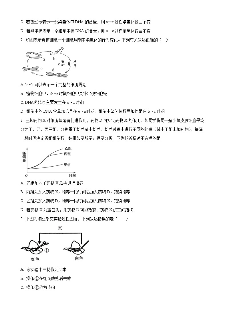 四川省巴中市平昌县平昌中学2023-2024年学年高一下学期第一次月考生物试题（原卷版+解析版）03