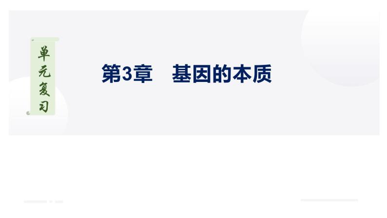 【期中复习】人教版2019必修2023-2024学年高一下册生物 第3章 基因的本质（考点复习）01