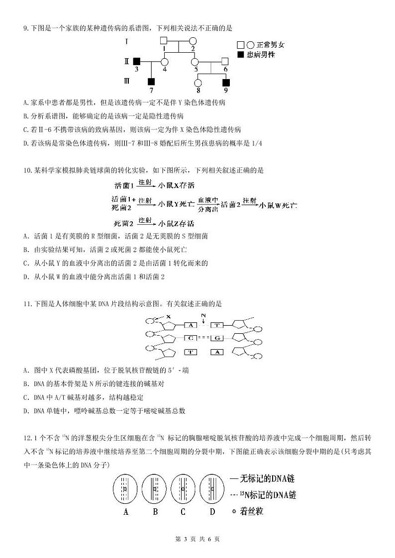 生物试题第3页