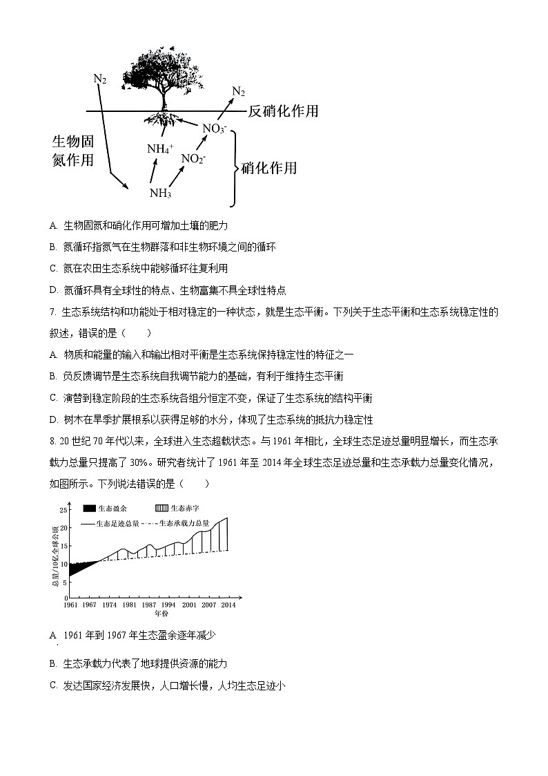 广西壮族自治区'贵百河“2023-2024学年高二下学期4月联考生物试题 (原卷版+解析版)03