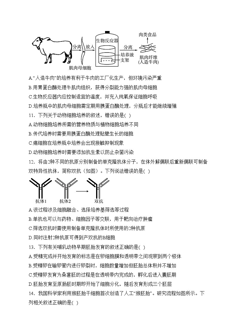 建平县第二高级中学2023-2024学年高二下学期4月月考生物试卷(含答案)第3页
