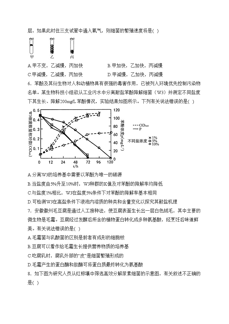 四川省眉山市仁寿县2023-2024学年高二下学期期中考试生物试卷(含答案)02