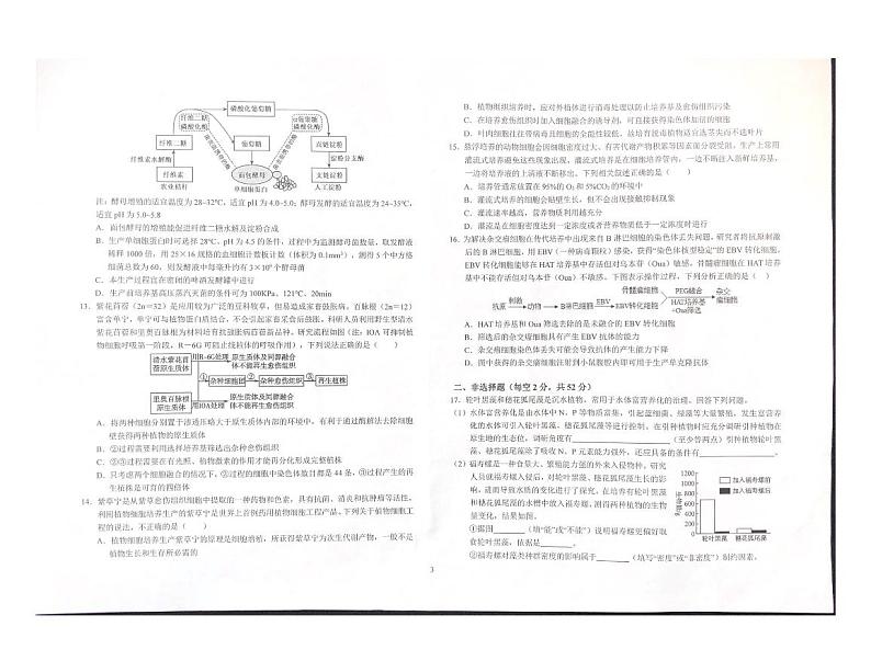 2024六安一中高二下学期期中考试生物PDF版含解析第3页