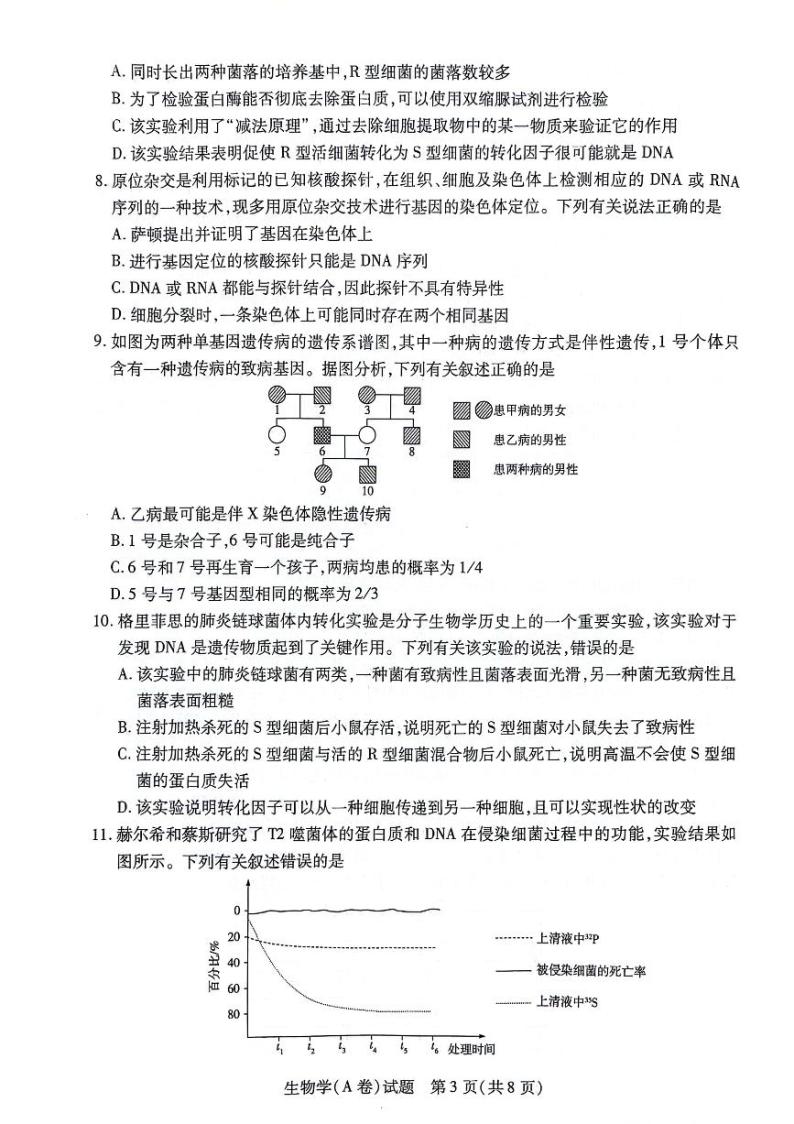 安徽卓越县中联盟皖豫名校联盟2023-2024学年高一下学期4月期中考试生物试卷（PDF版附解析）03