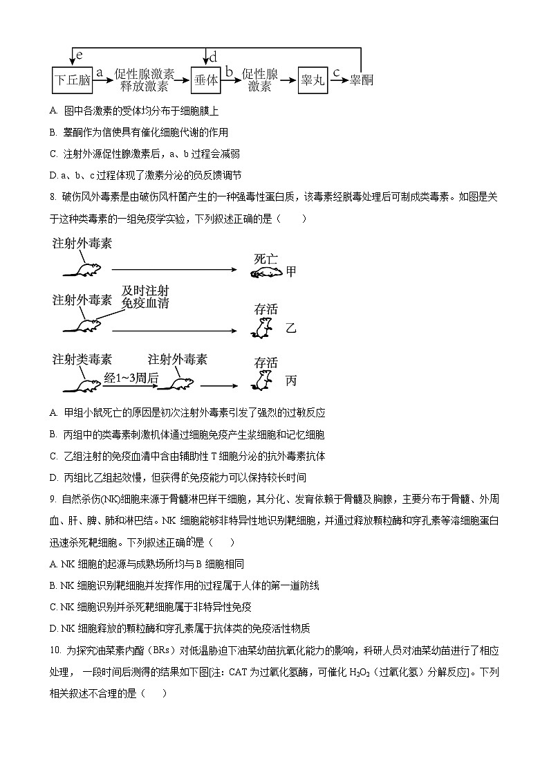 云南省昆明市第八中学2023-2024学高二下学期第一次月考生物试卷 Word版无答案第3页
