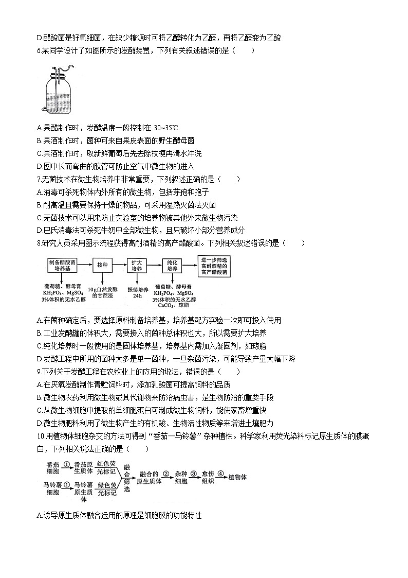 四川省成都市蓉城名校联盟2023-2024学年高二下学期4月期中生物试题02