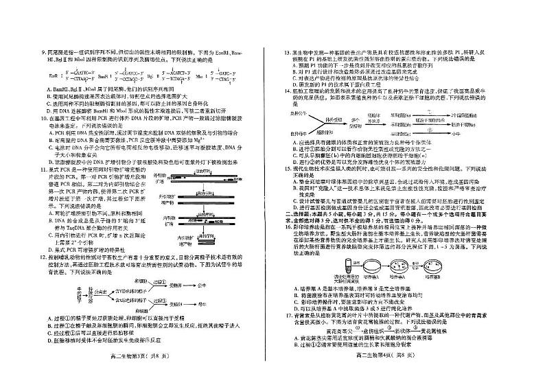 山东省烟台市招远市第二中学2023-2024学年高二下学期期中考试生物试题第2页