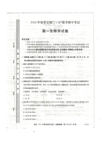 广西南宁市2023-2024年高一下学期期中考试生物试卷