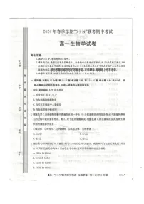 广西南宁市2023-2024年高一下学期期中考试生物试卷