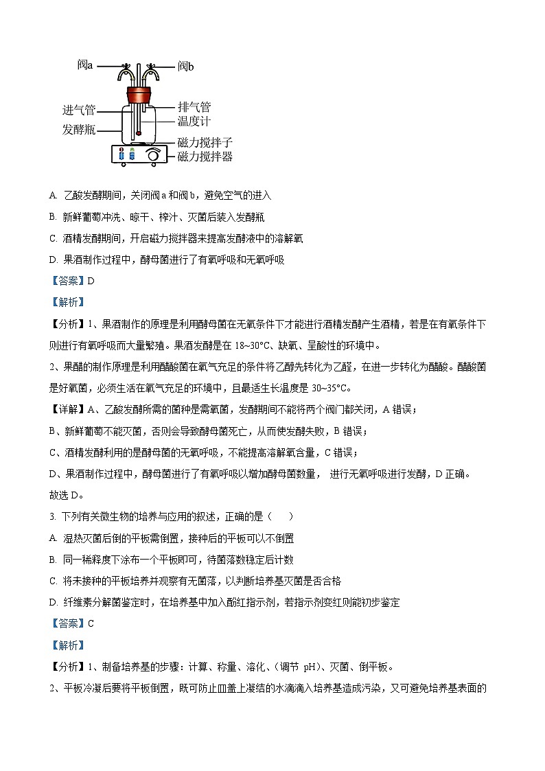 江苏省徐州市沛县2023-2024学年高二下学期4月期中生物试题(解析版)第2页