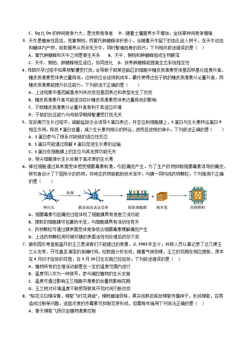 2024年高考押題預(yù)測卷—生物（北京卷01）（考試版）第2頁