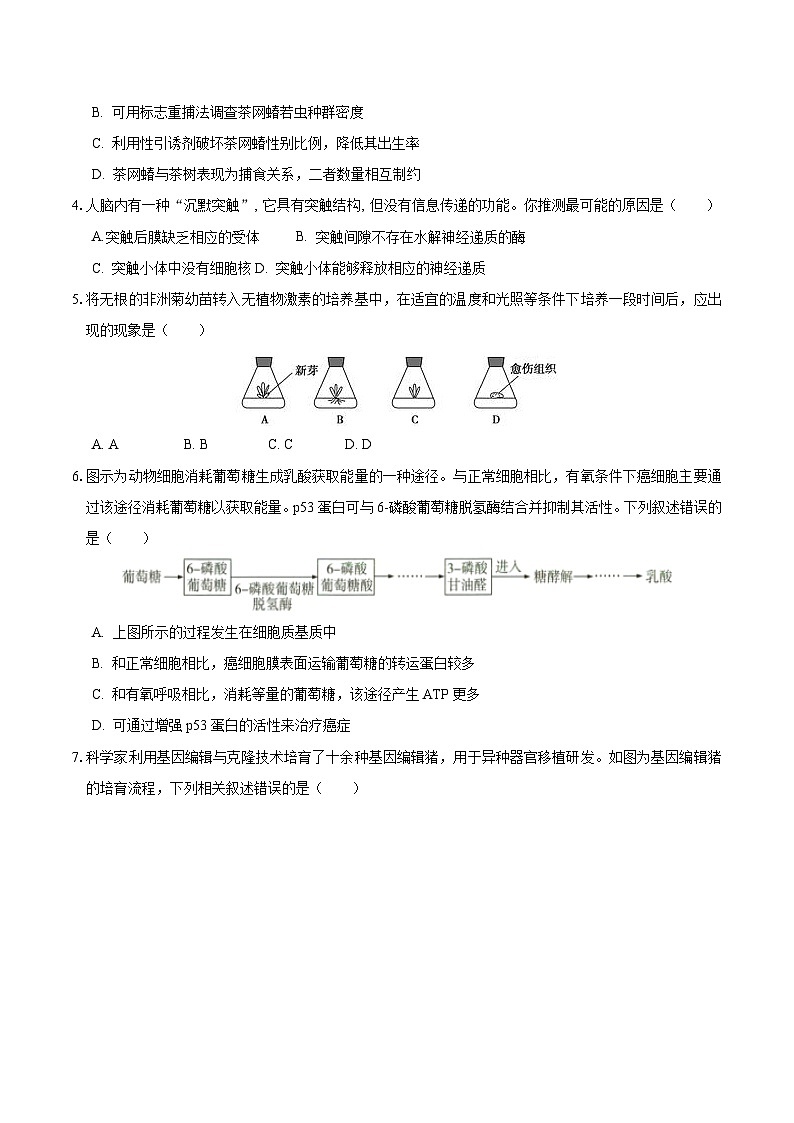 2024年高考押題預(yù)測卷—生物（天津卷01）（考試版）第2頁