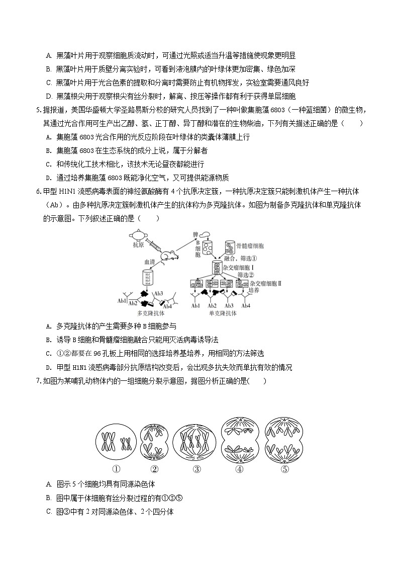 2024年高考押题预测卷—生物(天津卷02)(考试版)第2页