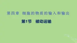 2024年同步备课高中生物4.1被动运输课件新人教版必修1