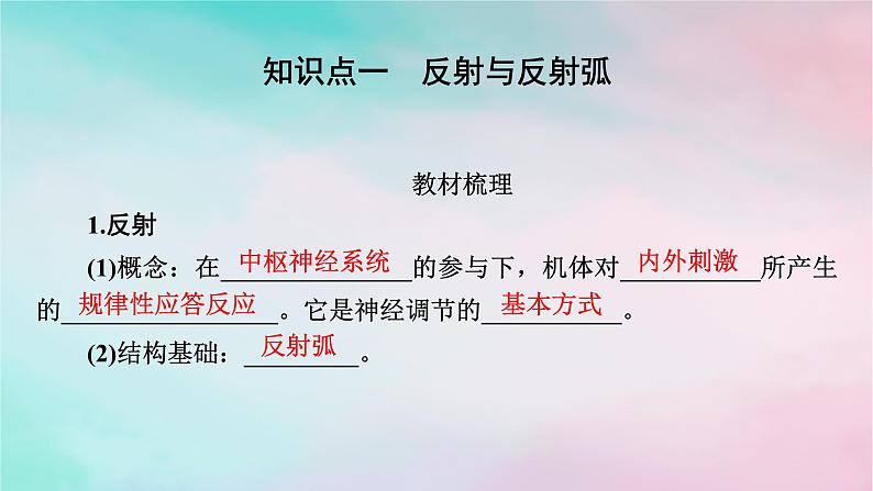 2025版新教材高中生物第2章神经调节第2节神经调节的基本方式课件新人教版选择性必修1第5页