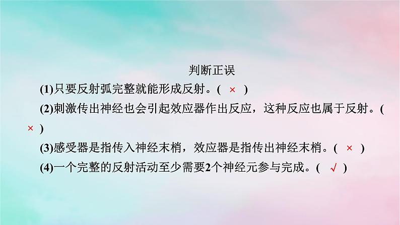 2025版新教材高中生物第2章神经调节第2节神经调节的基本方式课件新人教版选择性必修1第7页