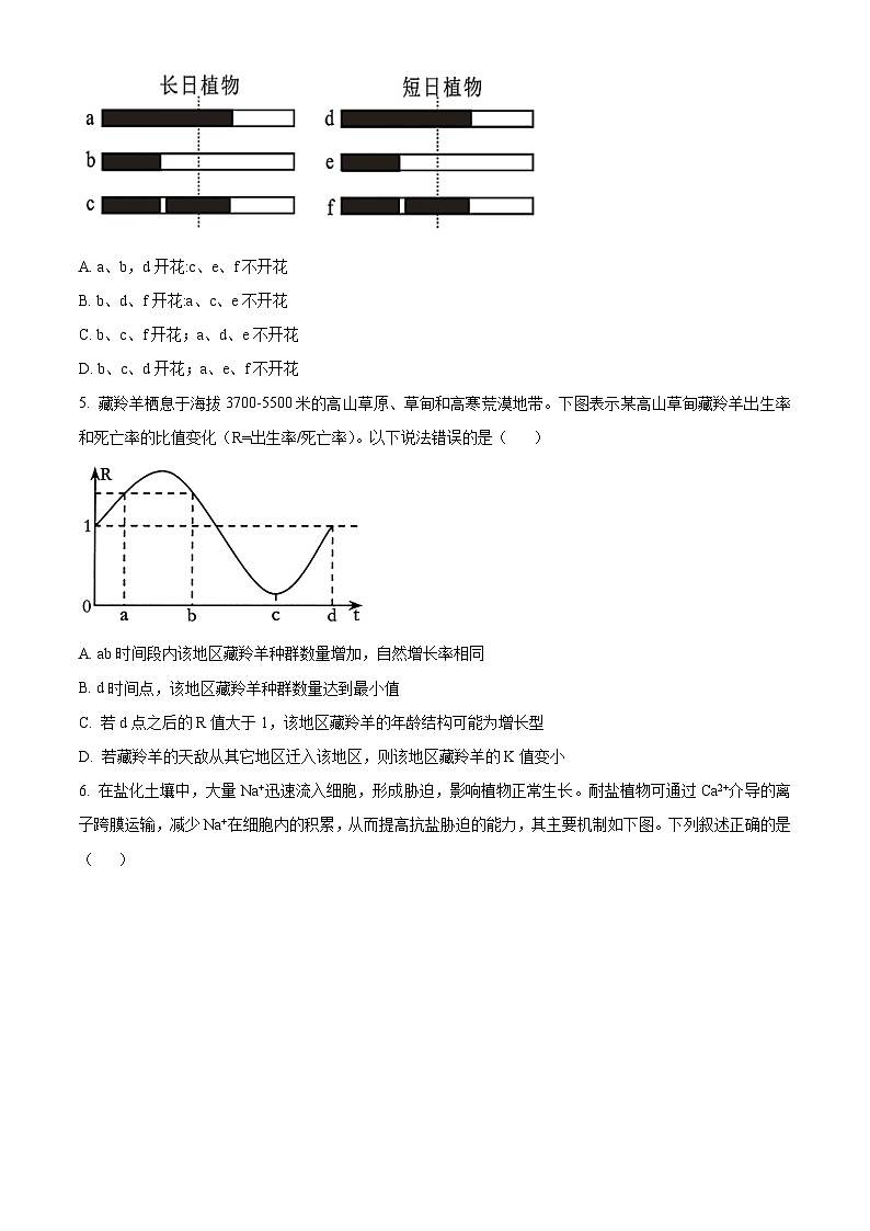 2024杭州S9联盟高二下学期4月期中考试生物含解析02