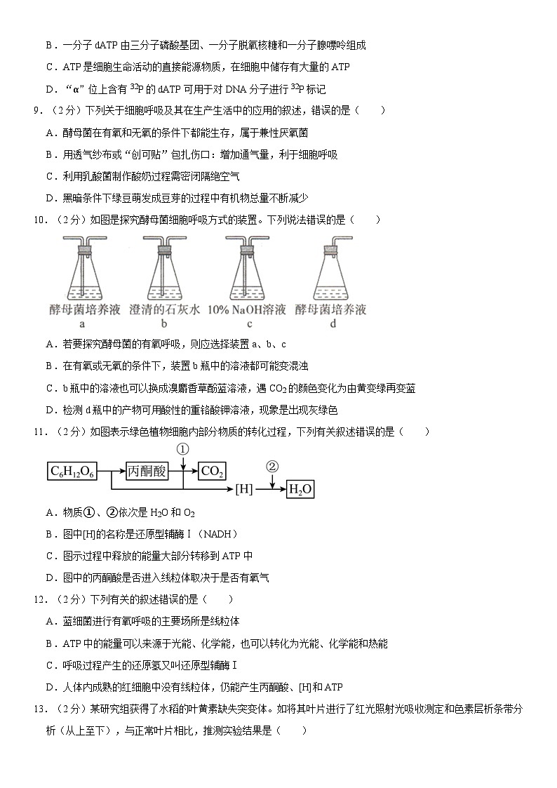 安徽省六安市裕安区新安中学2022-2023学年高一下学期期中生物试卷第3页