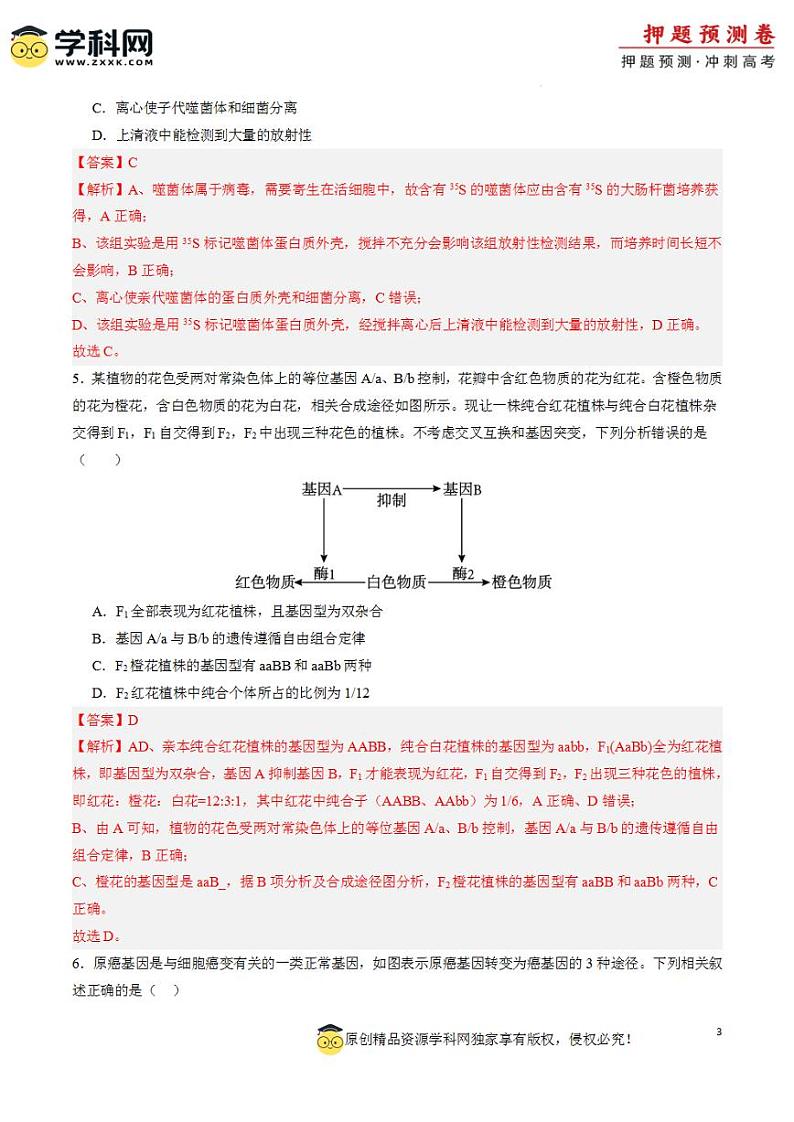 2024年高考押题预测卷—生物(辽宁卷02)(解析版)第3页