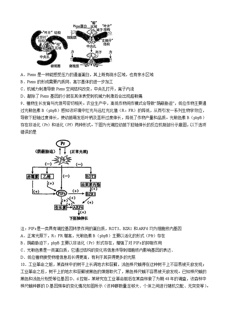 2024天津市南开中学高三下学期第五次月考试题生物含答案第3页