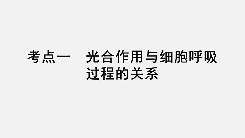 2025届高考 一轮复习 人教版光合作用与细胞呼吸的关系 课件(多选版)第3页