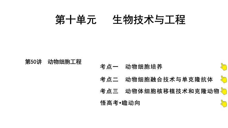 2025届高考 一轮复习 人教版 胚胎工程 课件(多选版) (2)第1页