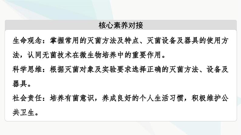 苏教版高中生物选择性必修3第1章第2节第1课时发酵工程的灭菌方法、设备和器具课件03