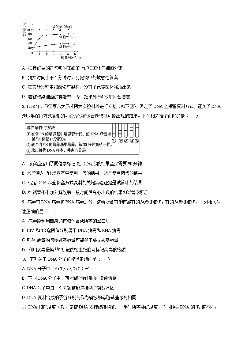 四川省成都市青羊区树德中学2023-2024学年高一下学期5月期中生物试题(原卷版+解析版)03