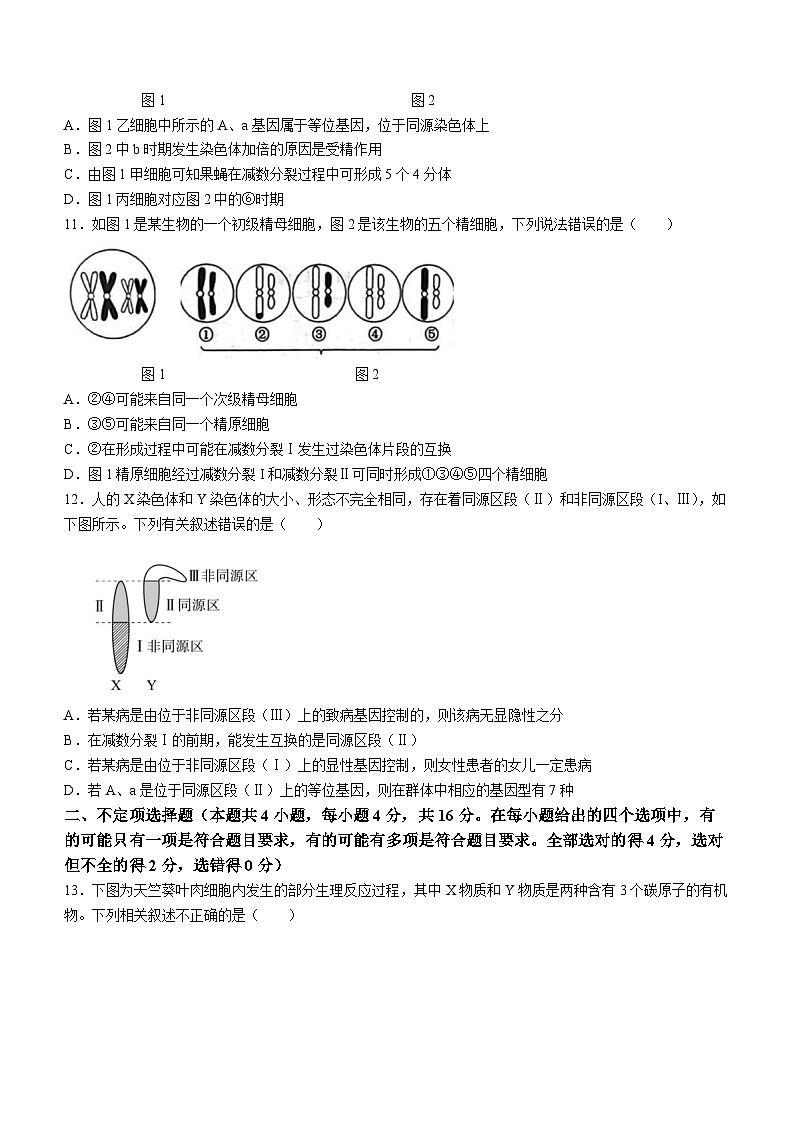 69,湖南省邵阳市第二中学2023-2024学年高一下学期第一次月考生物试题(无答案)第3页