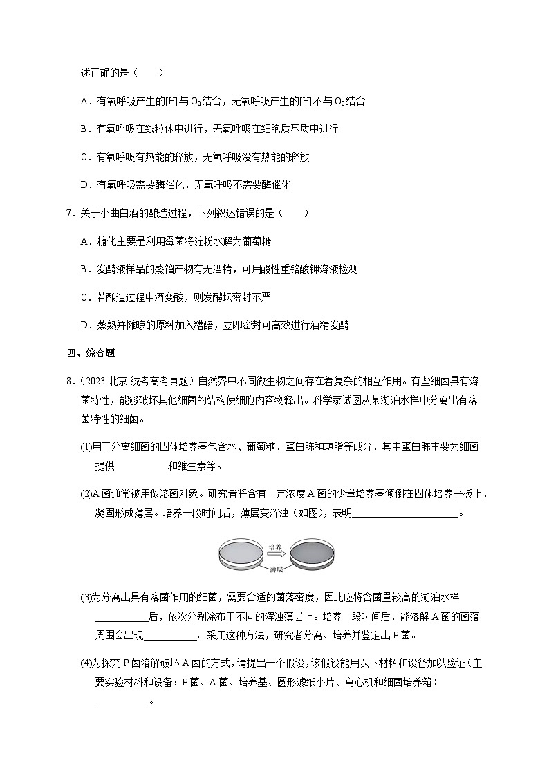 (全国通用)2013-2023年高考生物真题分项汇编专题17发酵工程(学生版+教师版)03