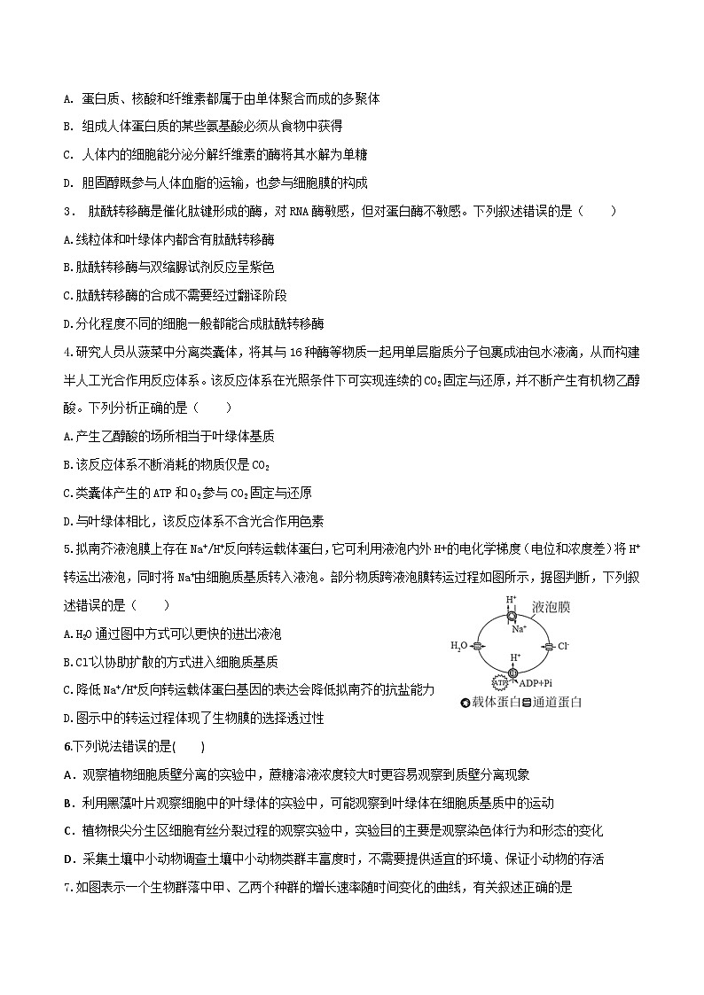 模擬卷03(考試版)-【贏在高考·模擬8卷】備戰(zhàn)2024年高考生物模擬卷(廣東專用)第2頁