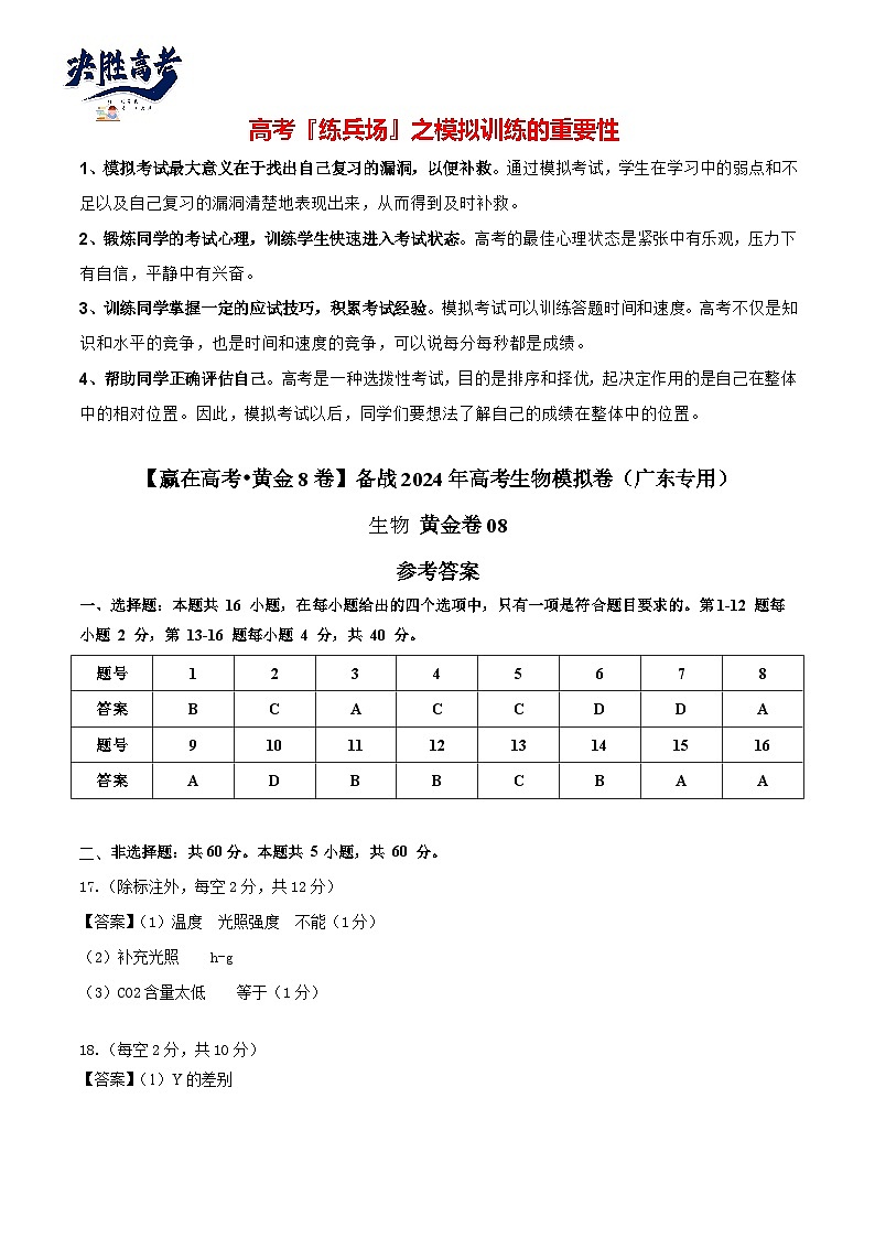 模擬卷08(參考答案)第1頁